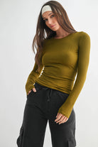 Four Way Stretch Versatile Pullover Top-Long Sleeve Tops-Krush Kandy, Women's Online Fashion Boutique Located in Phoenix, Arizona (Scottsdale Area)