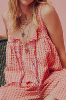 Tied Front Textured Square Neck Cami-Krush Kandy, Women's Online Fashion Boutique Located in Phoenix, Arizona (Scottsdale Area)