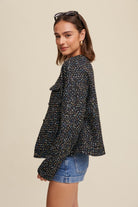 Plaid Tweed Blazer-Blazers-Krush Kandy, Women's Online Fashion Boutique Located in Phoenix, Arizona (Scottsdale Area)