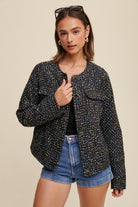 Plaid Tweed Blazer-Blazers-Krush Kandy, Women's Online Fashion Boutique Located in Phoenix, Arizona (Scottsdale Area)