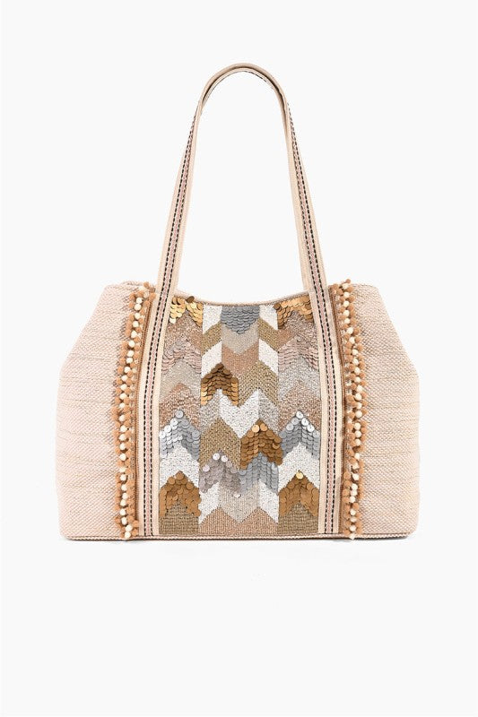 Caroline Embellished Tote-Purses & Bags-Krush Kandy, Women's Online Fashion Boutique Located in Phoenix, Arizona (Scottsdale Area)