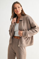 La guna Flow Zip Utility Jacket-Jacket-Krush Kandy, Women's Online Fashion Boutique Located in Phoenix, Arizona (Scottsdale Area)