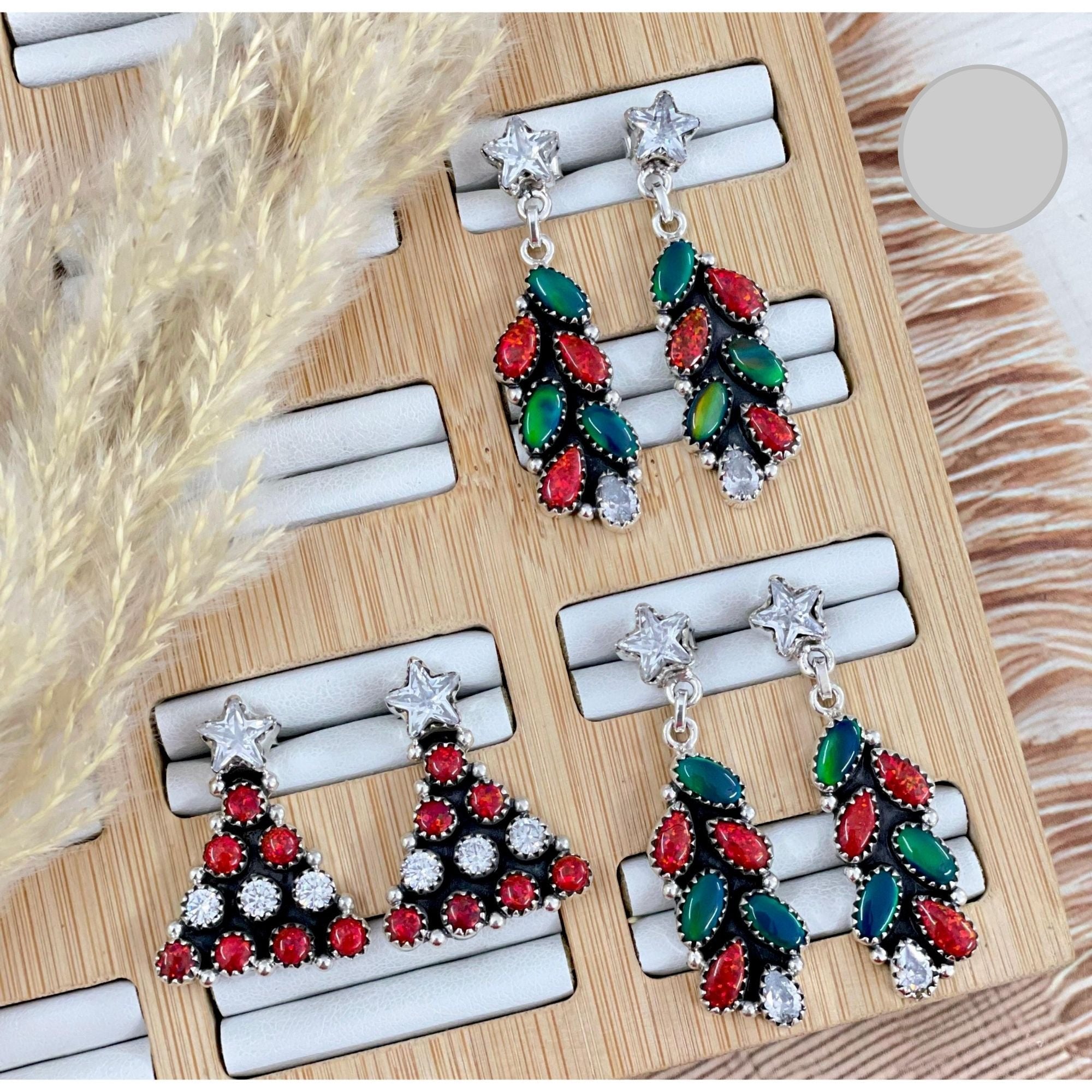 Holiday Cluster Earrings-Stud Earrings-Krush Kandy, Women's Online Fashion Boutique Located in Phoenix, Arizona (Scottsdale Area)