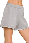Stitch Detail Sweater Shorts
