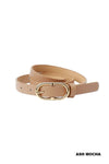 Double Ring Buckle Adjustable Fashion Belt