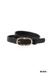 Double Ring Buckle Adjustable Fashion Belt