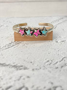 Cotton Candy Star Bar Cuff-Bracelets-Krush Kandy, Women's Online Fashion Boutique Located in Phoenix, Arizona (Scottsdale Area)