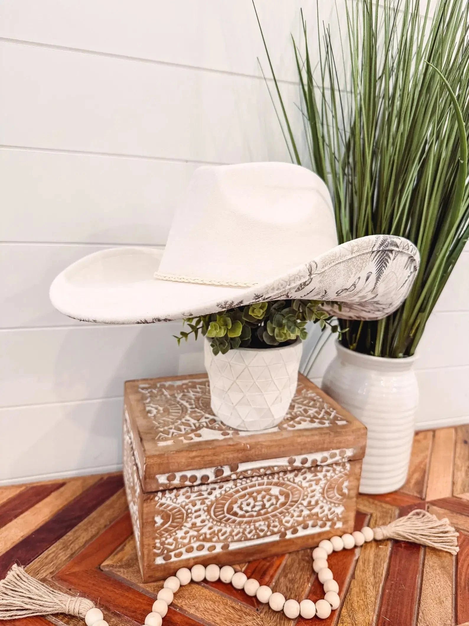 Floral Print Hat-Hats-Krush Kandy, Women's Online Fashion Boutique Located in Phoenix, Arizona (Scottsdale Area)