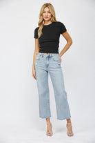 High Rise Ankle Wide Leg Jeans-Denim-Krush Kandy, Women's Online Fashion Boutique Located in Phoenix, Arizona (Scottsdale Area)