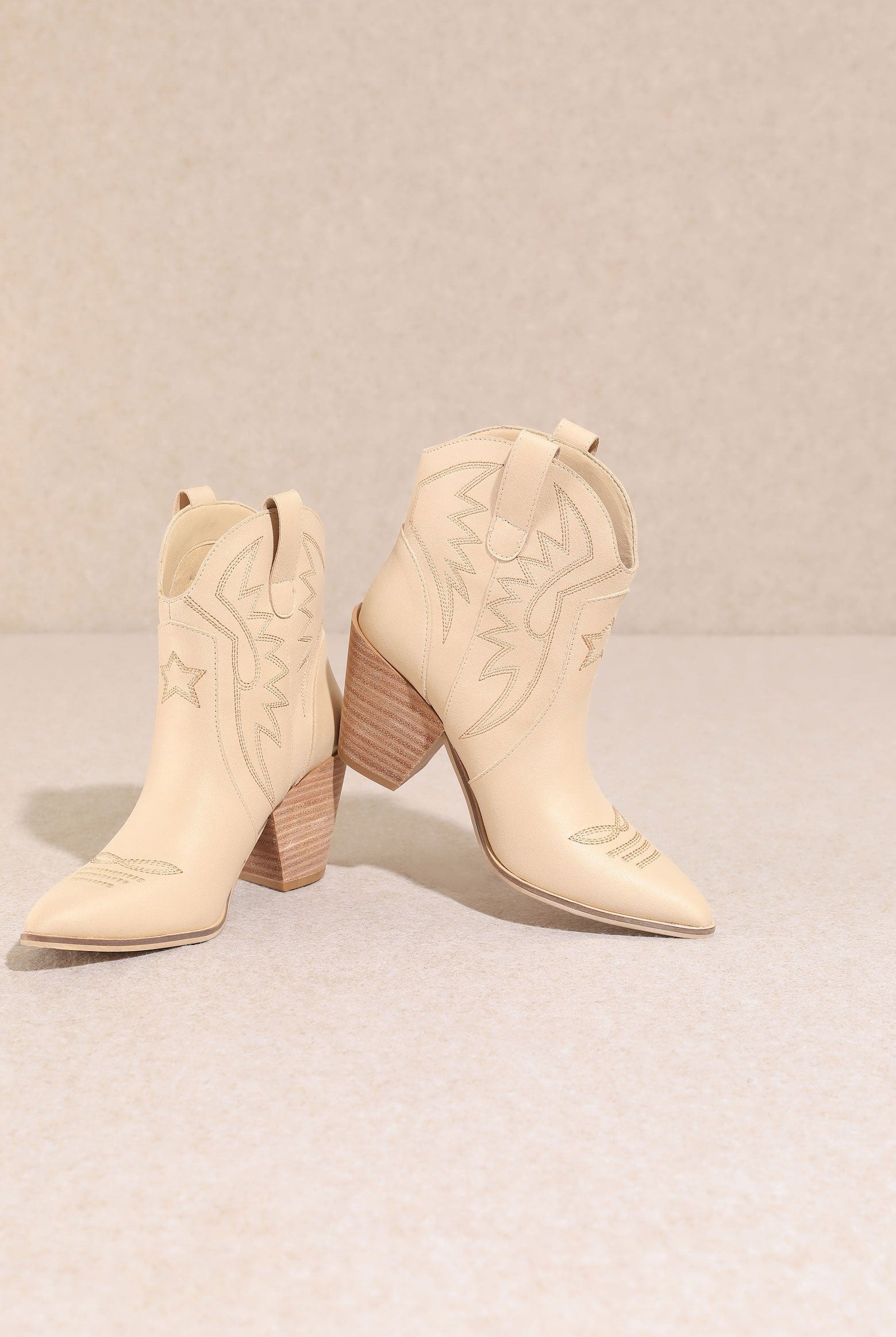 Nina Embroidered Cowgirl Booties-Booties-Krush Kandy, Women's Online Fashion Boutique Located in Phoenix, Arizona (Scottsdale Area)