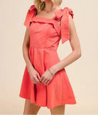 SO ME Fit and Flare Washed Gameday Dress-Dresses-Krush Kandy, Women's Online Fashion Boutique Located in Phoenix, Arizona (Scottsdale Area)