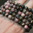 8mm Rhodonite Beaded Stretch Bracelet-Beaded Bracelets-Krush Kandy, Women's Online Fashion Boutique Located in Phoenix, Arizona (Scottsdale Area)