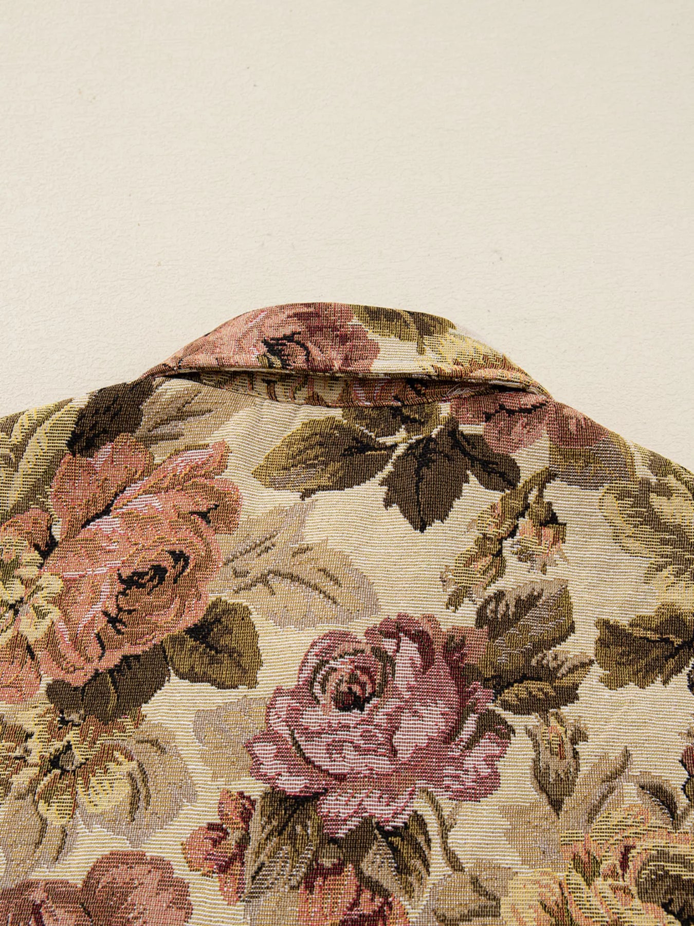 Floral Waffle Knit Patchwork Chest Pockets Buttoned Jacket-Jacket-Krush Kandy, Women's Online Fashion Boutique Located in Phoenix, Arizona (Scottsdale Area)