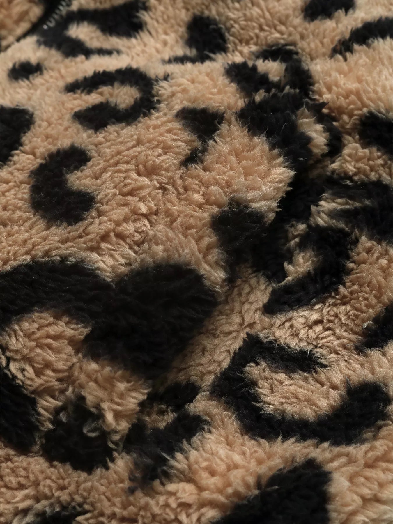 Leopard Zip Up Fleece Jacket-Jackets-Krush Kandy, Women's Online Fashion Boutique Located in Phoenix, Arizona (Scottsdale Area)