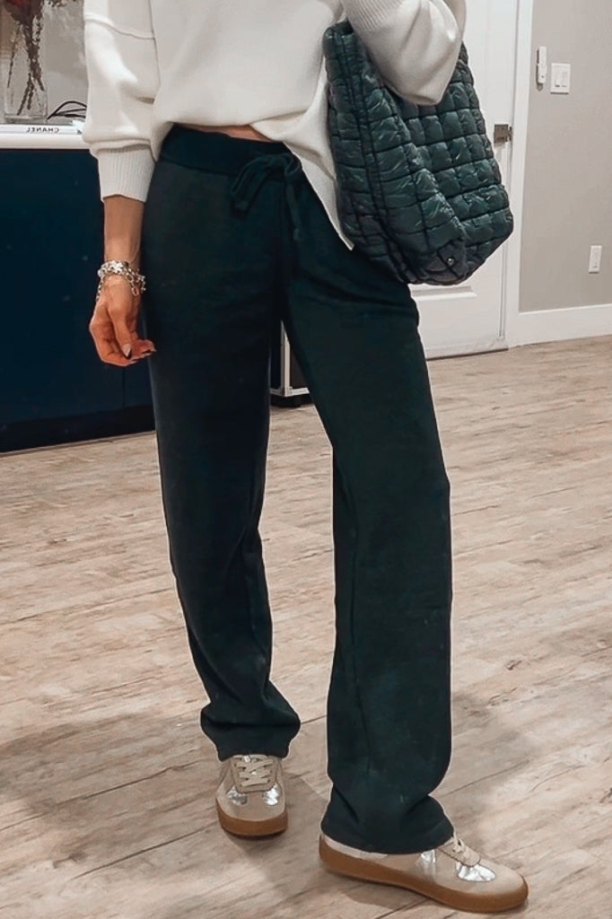 Mono B Straight Leg Vintage Fleece Lounge Pants-Sweatpants-Krush Kandy, Women's Online Fashion Boutique Located in Phoenix, Arizona (Scottsdale Area)