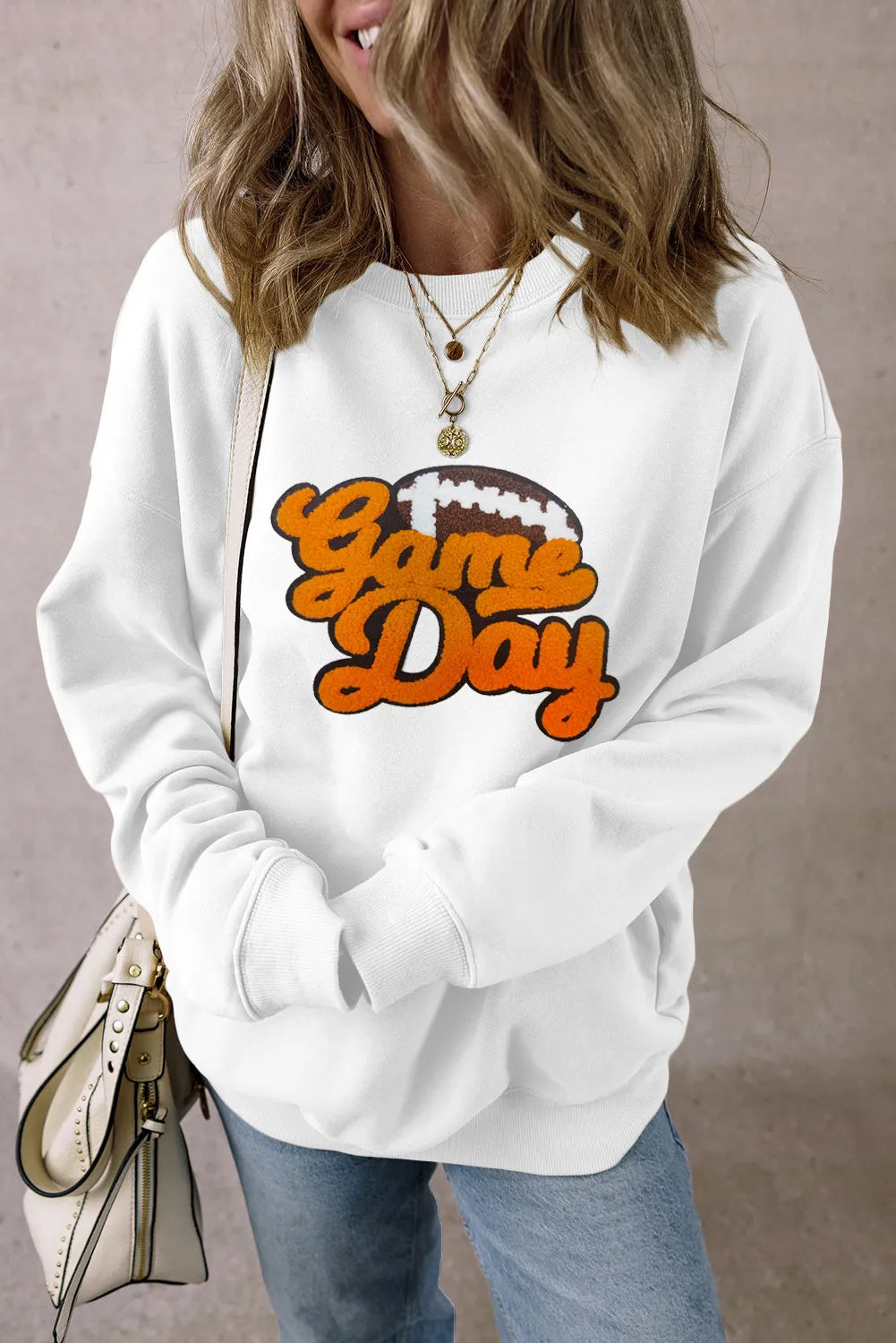 Game Day Oversized Sweatshirt-Sweatshirt-Krush Kandy, Women's Online Fashion Boutique Located in Phoenix, Arizona (Scottsdale Area)