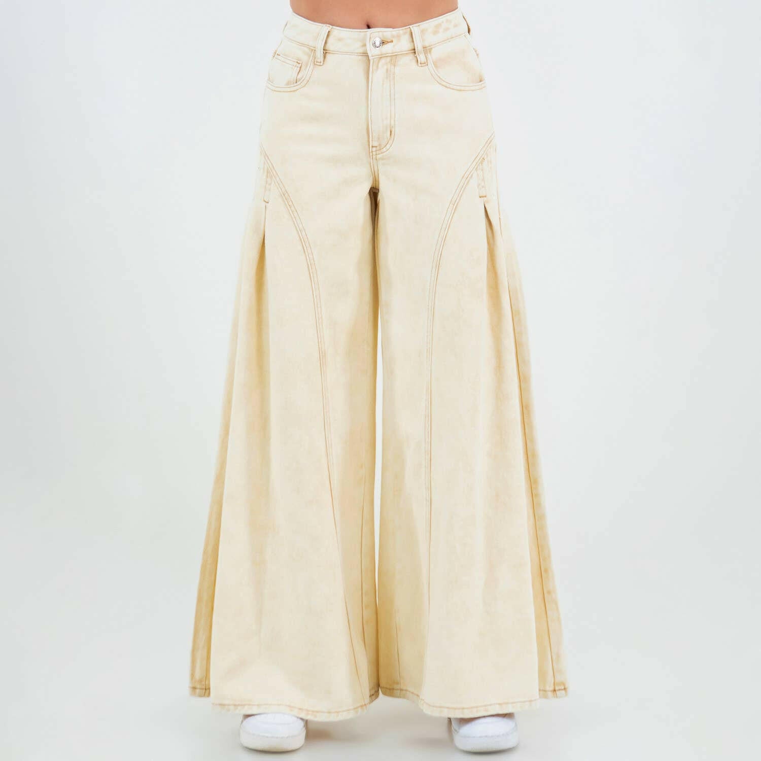 Super Wide Leg Mid Rise Pants-Denim-Krush Kandy, Women's Online Fashion Boutique Located in Phoenix, Arizona (Scottsdale Area)