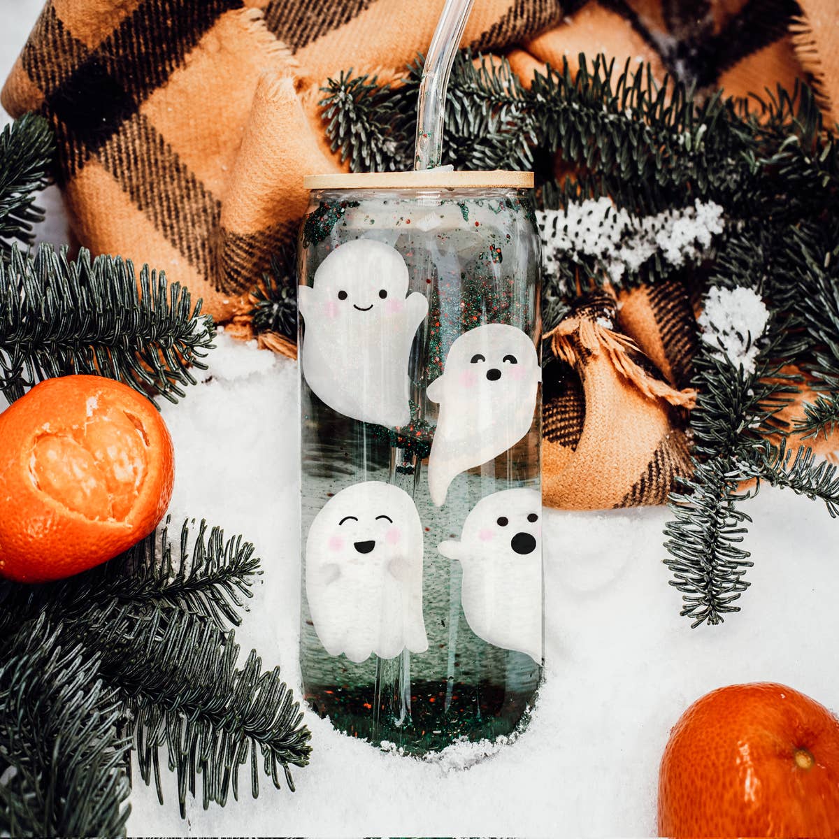 Cutest Halloween Fall Glass Cup | 20oz-Accessories-Krush Kandy, Women's Online Fashion Boutique Located in Phoenix, Arizona (Scottsdale Area)