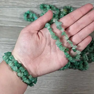 Aventurine Chip Bracelet-Chain Bracelets-Krush Kandy, Women's Online Fashion Boutique Located in Phoenix, Arizona (Scottsdale Area)