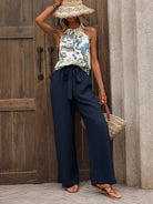 Printed Tank Top and Wide Leg Pants Set-Tops-Krush Kandy, Women's Online Fashion Boutique Located in Phoenix, Arizona (Scottsdale Area)