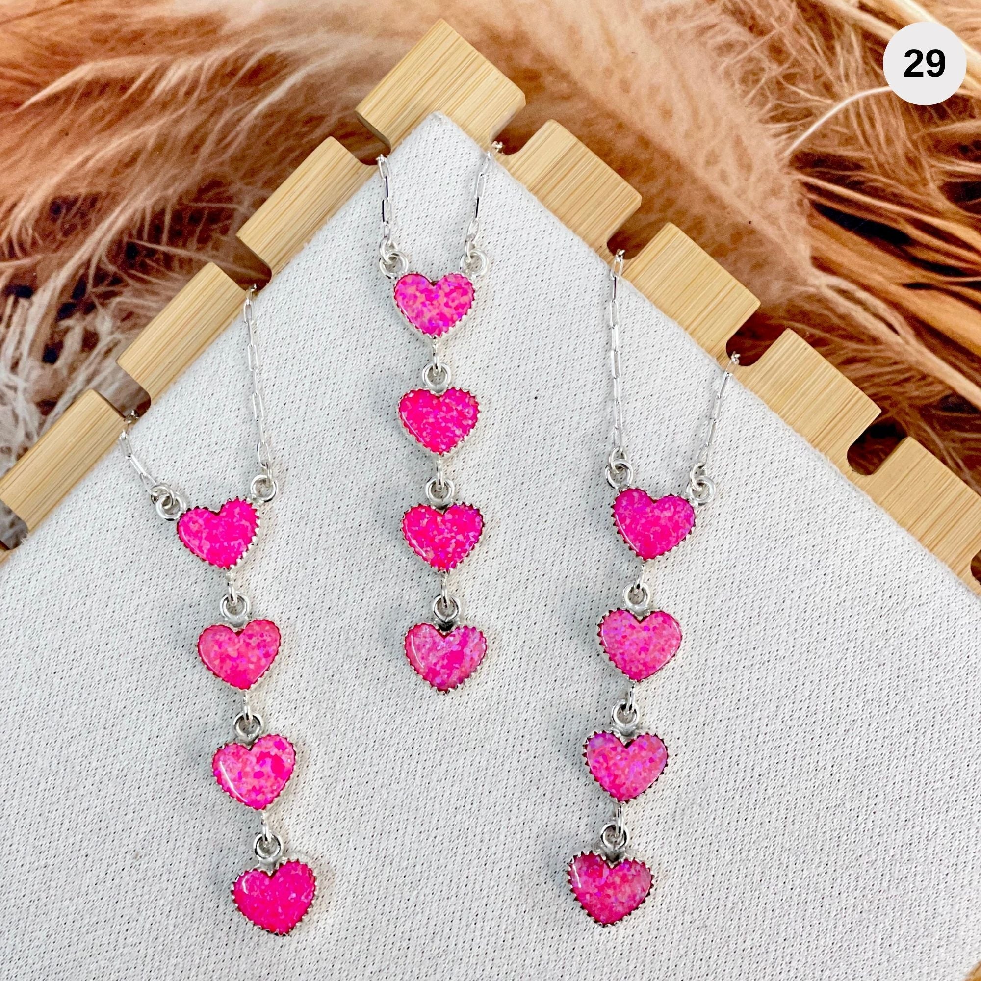 Falling For You Heart Stone Necklace-Necklaces-Krush Kandy, Women's Online Fashion Boutique Located in Phoenix, Arizona (Scottsdale Area)