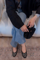 Black Studded Ballerina Flat-Flats-Krush Kandy, Women's Online Fashion Boutique Located in Phoenix, Arizona (Scottsdale Area)