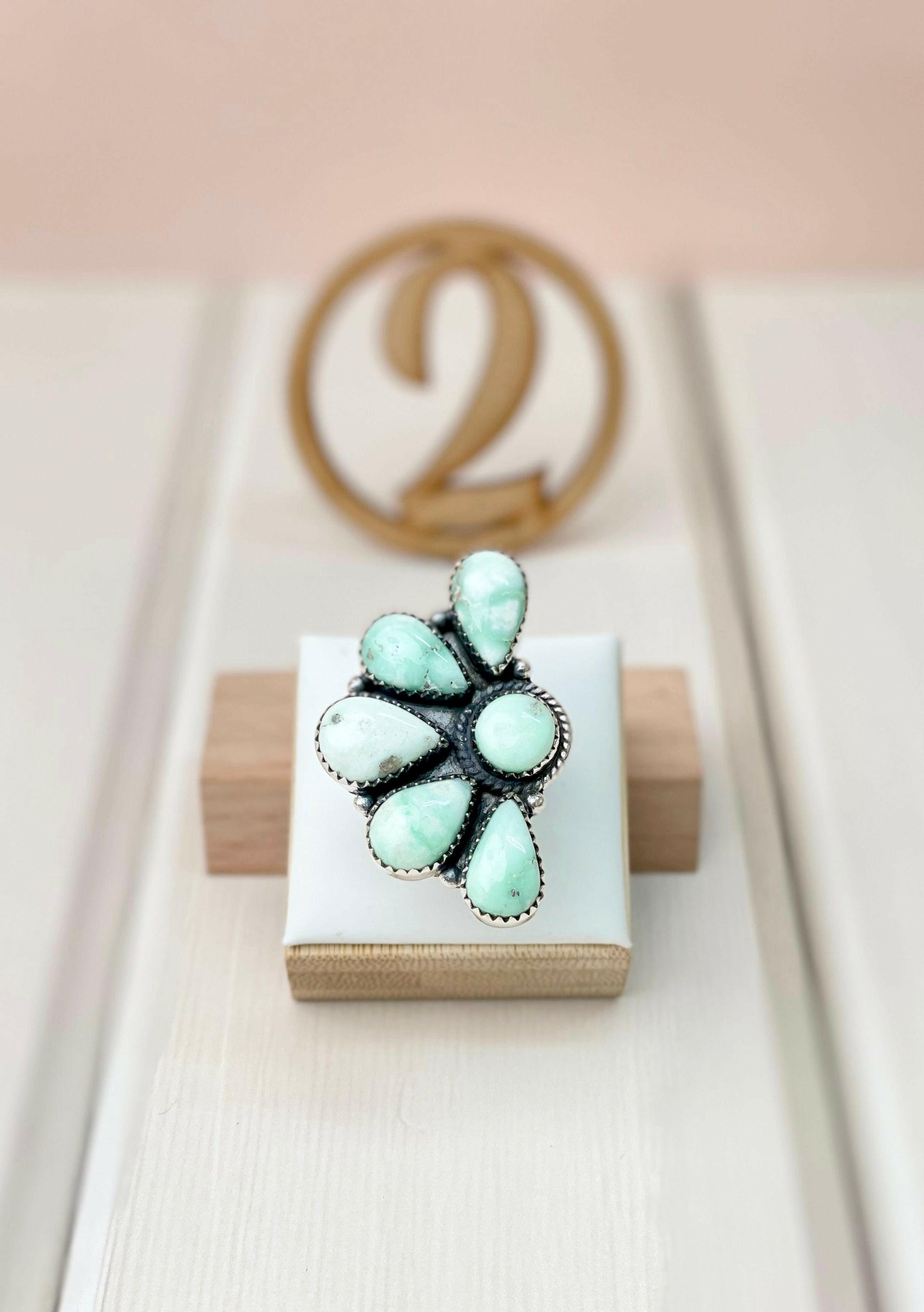 Paloma Half Cluster Rings-Rings-Krush Kandy, Women's Online Fashion Boutique Located in Phoenix, Arizona (Scottsdale Area)