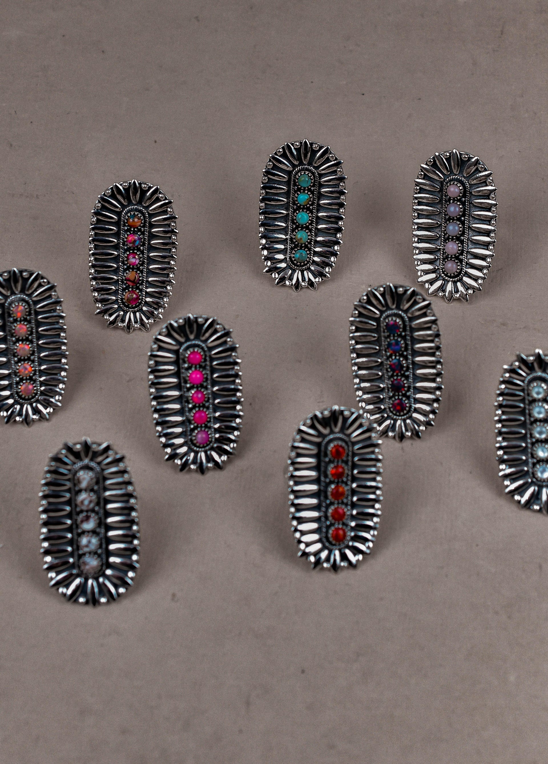 Sterling Silver Jeweled Fossil Crawler Ring-Crawler Rings-Krush Kandy, Women's Online Fashion Boutique Located in Phoenix, Arizona (Scottsdale Area)