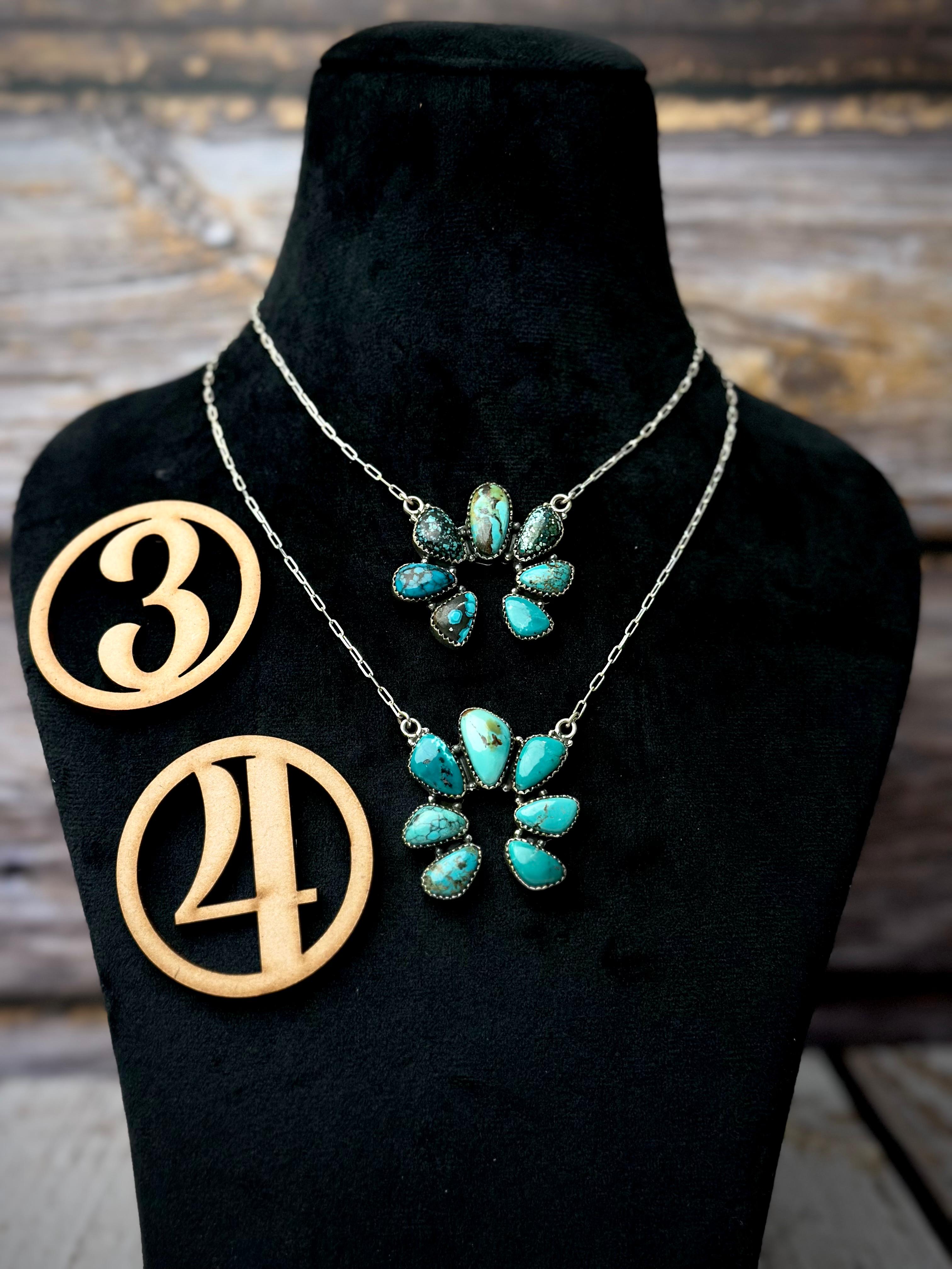 Turquoise Horseshoe Necklaces-Necklaces-Krush Kandy, Women's Online Fashion Boutique Located in Phoenix, Arizona (Scottsdale Area)