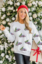 White Graphic Christmas Sweater-Sweaters-Krush Kandy, Women's Online Fashion Boutique Located in Phoenix, Arizona (Scottsdale Area)