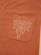 Corduroy Western Embroidered Patched Pocket Shift Sleeveless Mini Dress-dresses-Krush Kandy, Women's Online Fashion Boutique Located in Phoenix, Arizona (Scottsdale Area)