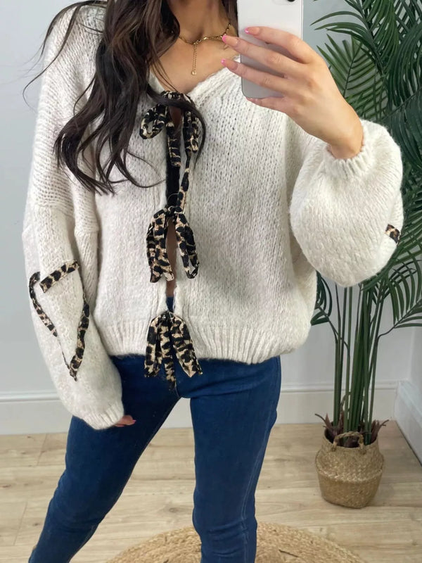 Tie Front Long Sleeve Sweater-Krush Kandy, Women's Online Fashion Boutique Located in Phoenix, Arizona (Scottsdale Area)