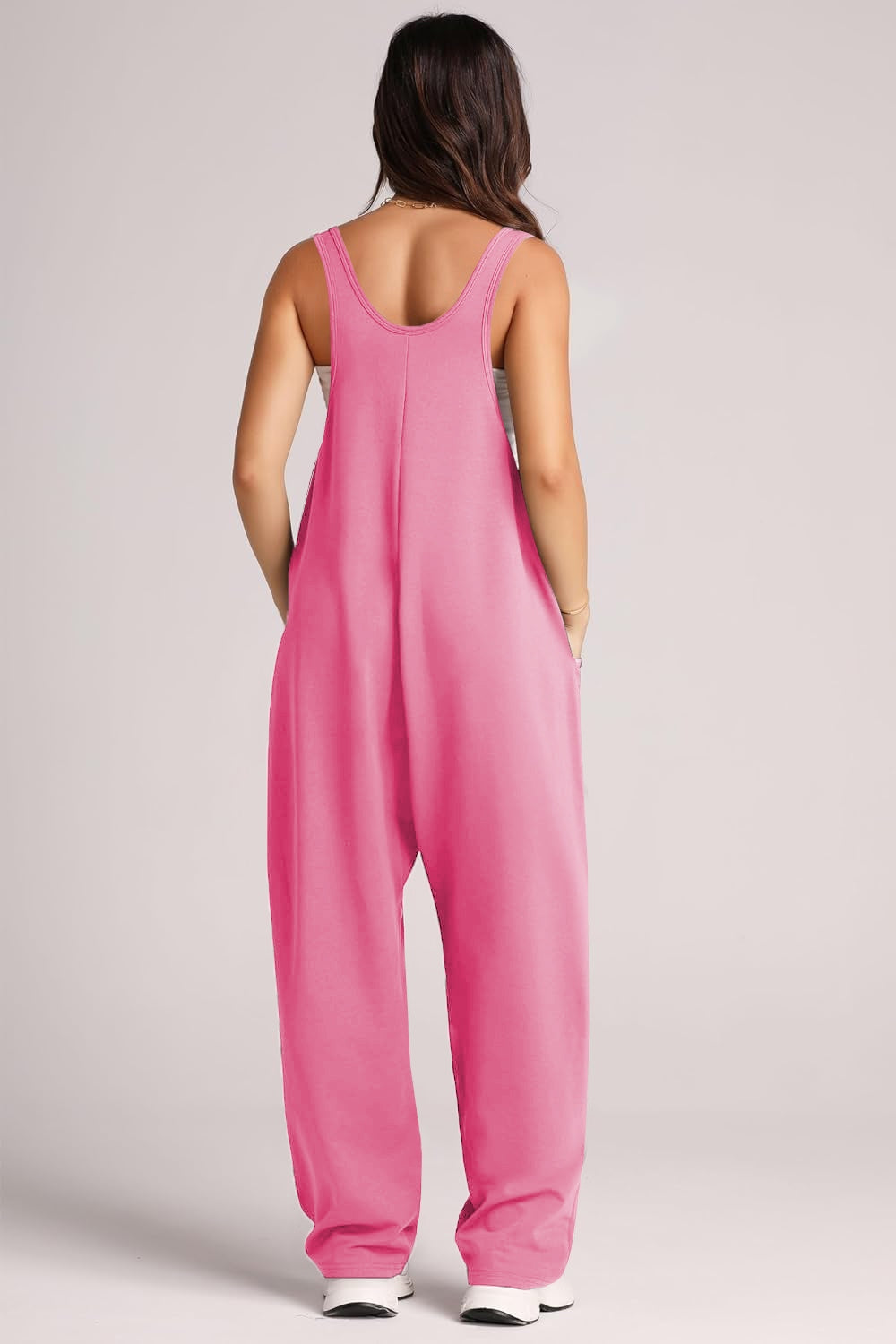 Wide Strap Jumpsuit with Pockets-Jumpsuits & Rompers-Krush Kandy, Women's Online Fashion Boutique Located in Phoenix, Arizona (Scottsdale Area)