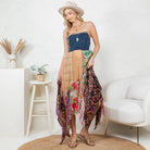 Boho Handkerchief Midi Dress-Dresses-Krush Kandy, Women's Online Fashion Boutique Located in Phoenix, Arizona (Scottsdale Area)