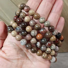 8mm Petrified Wood Beaded Stretch Bracelet-Beaded Bracelets-Krush Kandy, Women's Online Fashion Boutique Located in Phoenix, Arizona (Scottsdale Area)