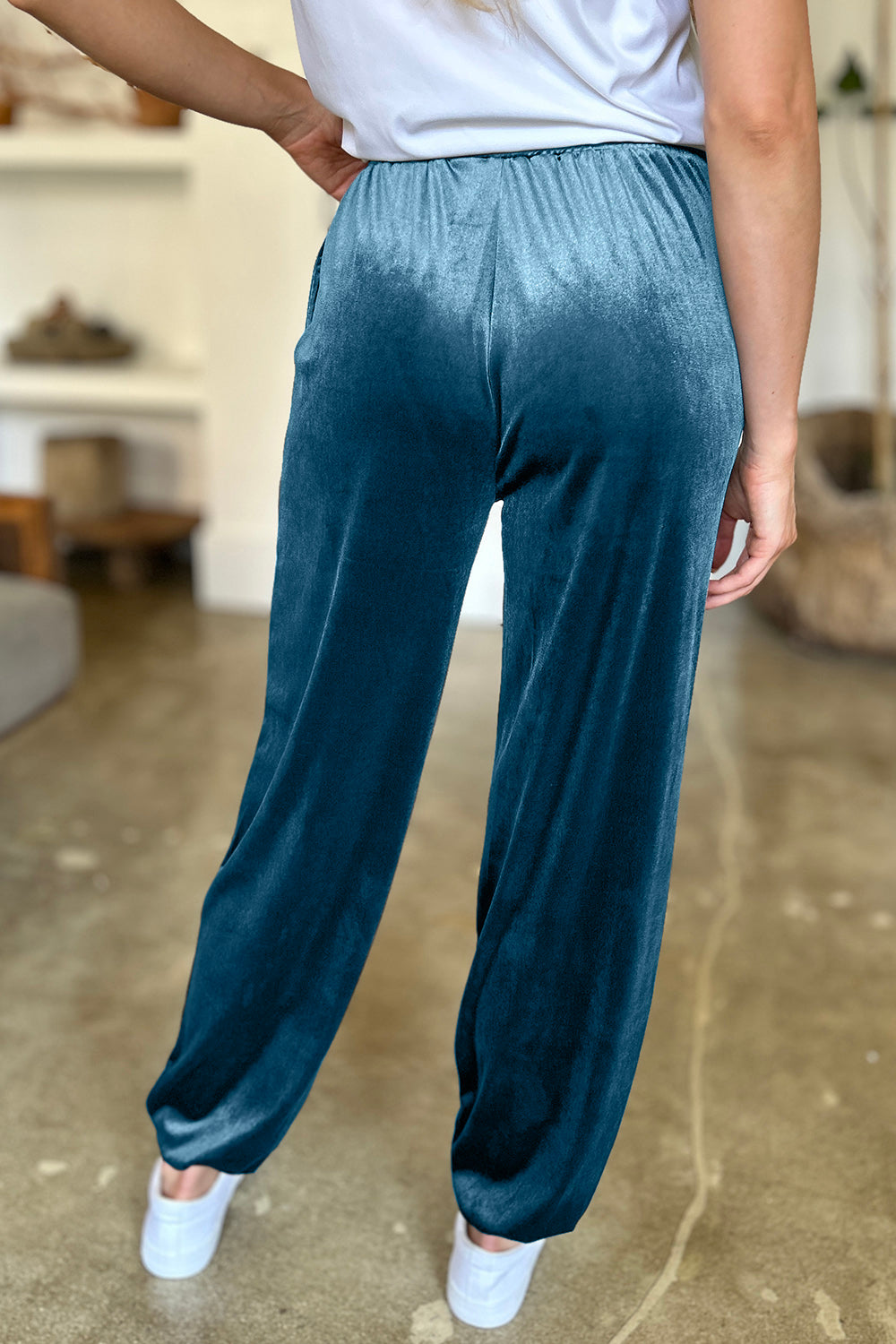 FAM-FAM Pocketed Elastic Waist Joggers-Pants-Krush Kandy, Women's Online Fashion Boutique Located in Phoenix, Arizona (Scottsdale Area)