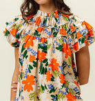 BiBi Multi Color Floral Print Woven Top-Tops-Krush Kandy, Women's Online Fashion Boutique Located in Phoenix, Arizona (Scottsdale Area)