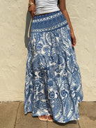 Printed High Waist Maxi Skirt-Skirts-Krush Kandy, Women's Online Fashion Boutique Located in Phoenix, Arizona (Scottsdale Area)