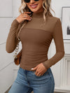 Mock Neck Long Sleeve Top-Tops-Krush Kandy, Women's Online Fashion Boutique Located in Phoenix, Arizona (Scottsdale Area)