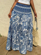 Printed High Waist Maxi Skirt-Skirts-Krush Kandy, Women's Online Fashion Boutique Located in Phoenix, Arizona (Scottsdale Area)