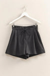 HYFVE High-Waisted Washed Twill Paperbag Shorts-Krush Kandy, Women's Online Fashion Boutique Located in Phoenix, Arizona (Scottsdale Area)
