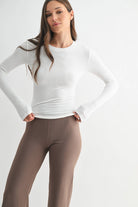 Four Way Stretch Versatile Pullover Top-Long Sleeve Tops-Krush Kandy, Women's Online Fashion Boutique Located in Phoenix, Arizona (Scottsdale Area)