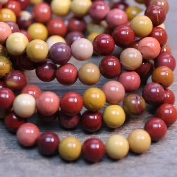 8mm Mookaite Jasper Beaded Stretch Bracelet-Beaded Bracelets-Krush Kandy, Women's Online Fashion Boutique Located in Phoenix, Arizona (Scottsdale Area)