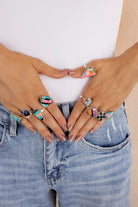 Multi Stone Cut Rings-Rings-Krush Kandy, Women's Online Fashion Boutique Located in Phoenix, Arizona (Scottsdale Area)