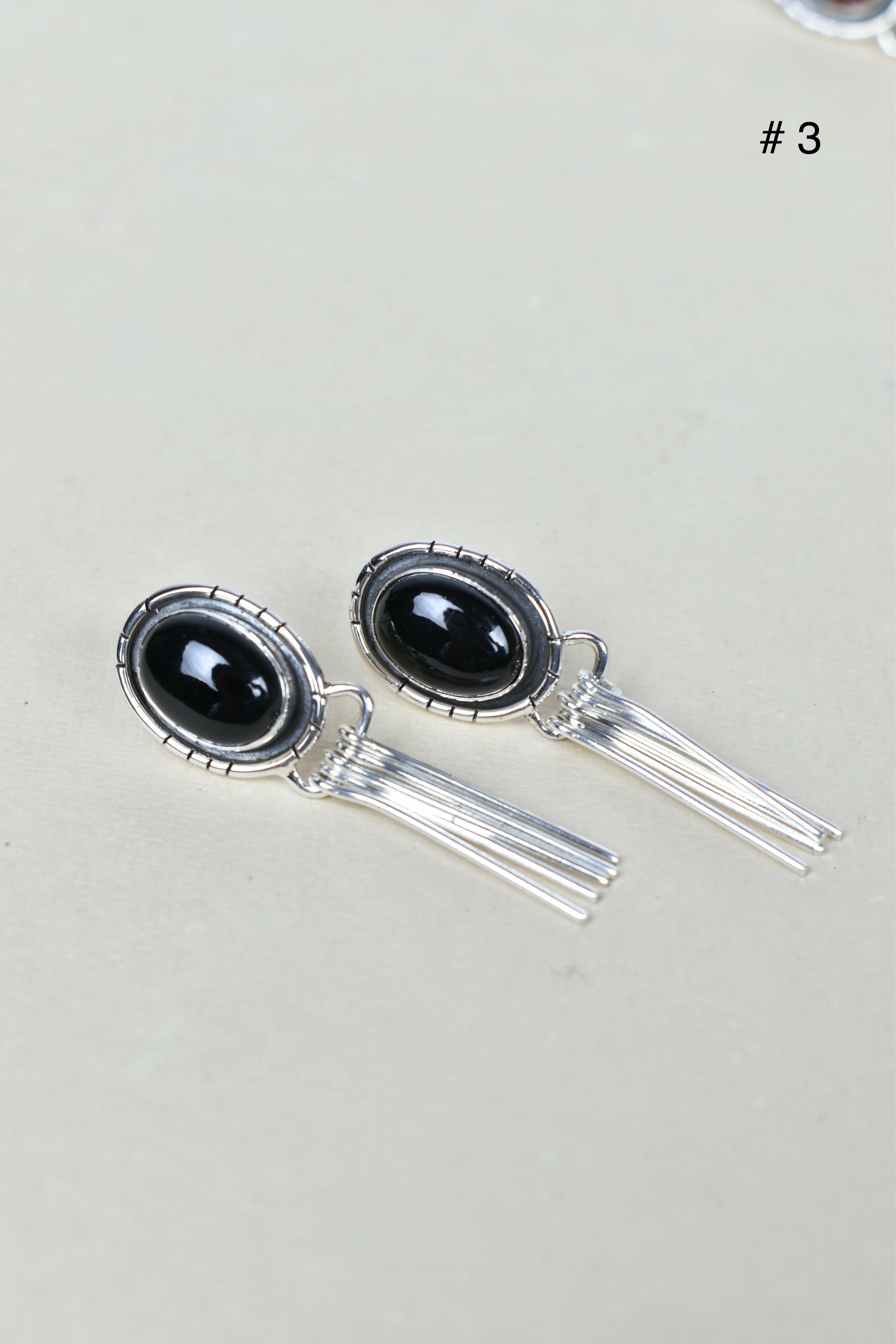 Solo Stone Sterling Cascade Earrings-Drop Earrings-Krush Kandy, Women's Online Fashion Boutique Located in Phoenix, Arizona (Scottsdale Area)