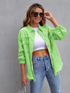 Distressed Drop Shoulder Denim Jacket-Krush Kandy, Women's Online Fashion Boutique Located in Phoenix, Arizona (Scottsdale Area)