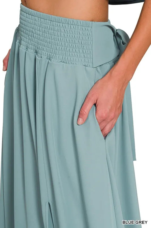 Heavy Woven Span Crop Tee & Skirt Set-2 Piece Outfit Sets-Krush Kandy, Women's Online Fashion Boutique Located in Phoenix, Arizona (Scottsdale Area)