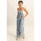 Denim Days Drawstring Jumpsuit-Jumpsuits & Rompers-Krush Kandy, Women's Online Fashion Boutique Located in Phoenix, Arizona (Scottsdale Area)