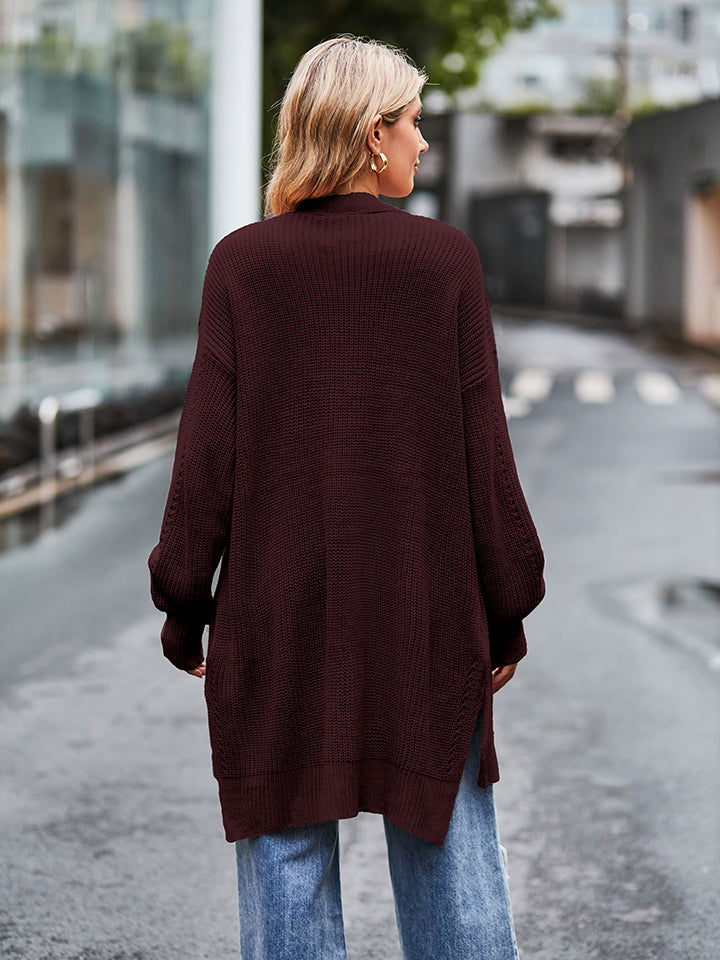 Waffle knit cardigans sales