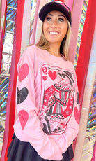 Queen of Hearts Valentine Shirt-Graphic Tees-Krush Kandy, Women's Online Fashion Boutique Located in Phoenix, Arizona (Scottsdale Area)
